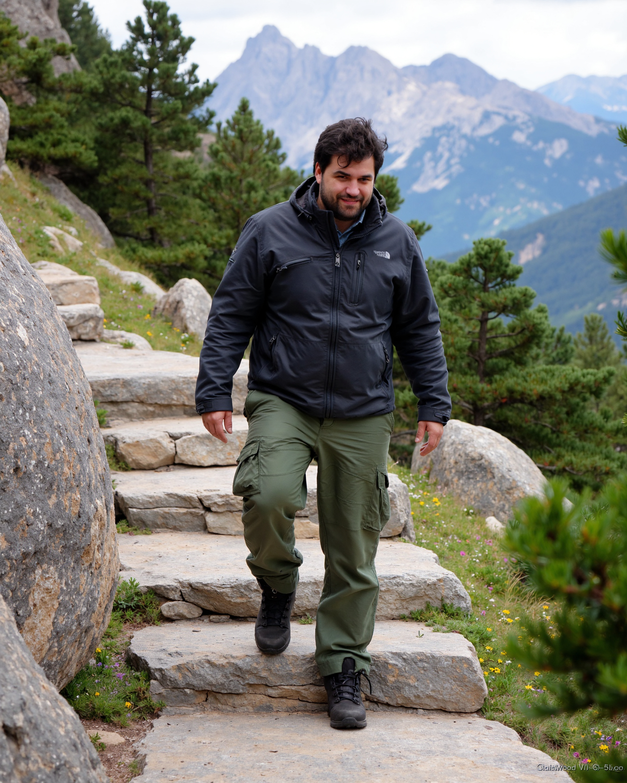 Template example Mountain Trek 4 (male)